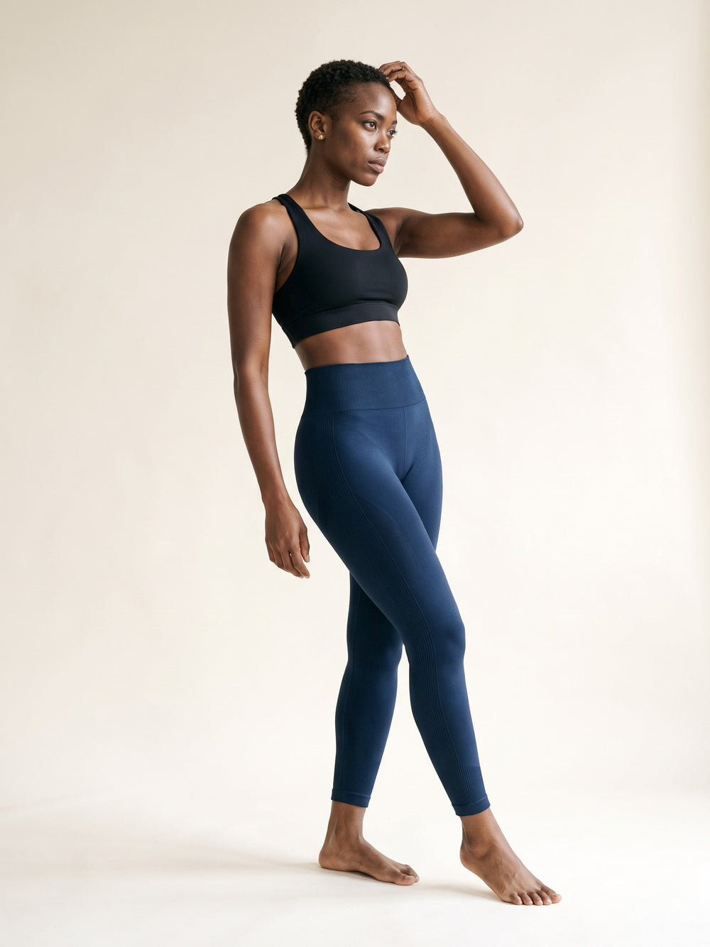Ink Blue · Sculpt Seamless Leggings Ink Blue, silhouette complète