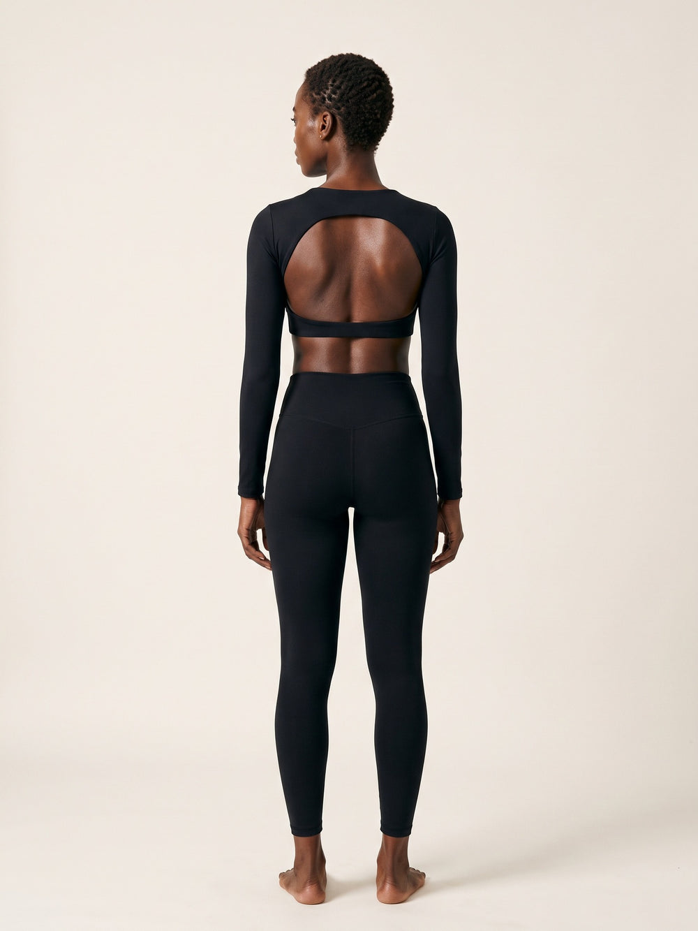 Black · Form Long Sleeve Top Black, vue portée