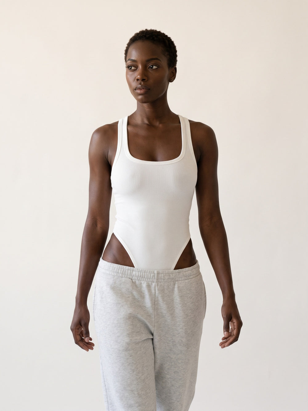 BLANC · Muse Sculpt Bodysuit BLANC, vue portée