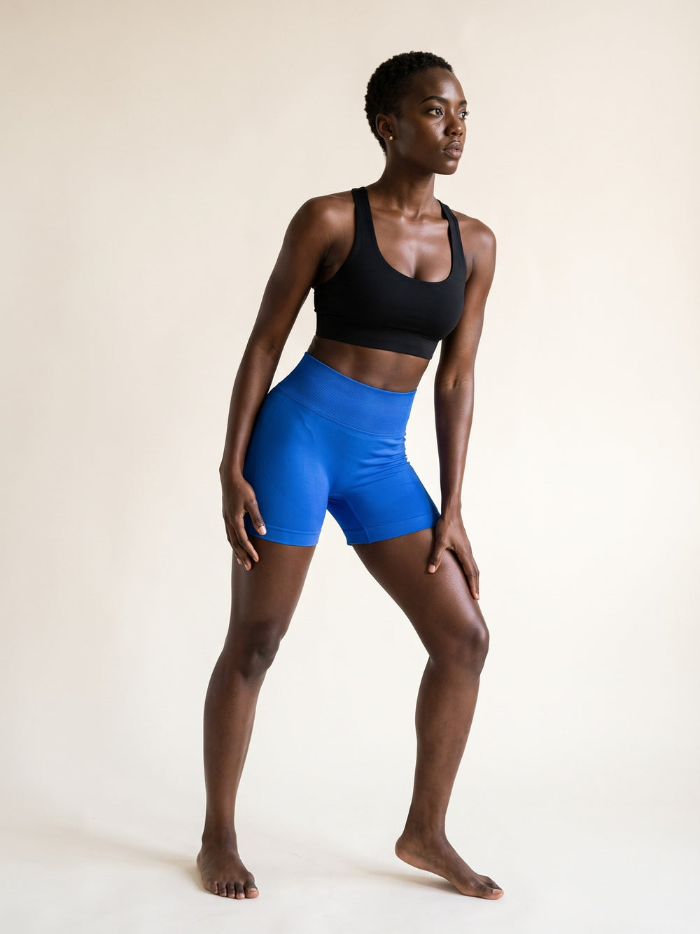 Electric Blue · Lift Seamless Shorts Electric Blue, vue portée