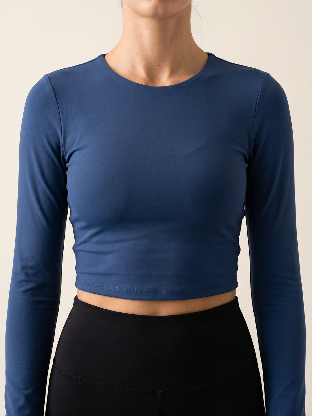 Blueberry color · Form Long Sleeve Top Blueberry color, gros plan produit